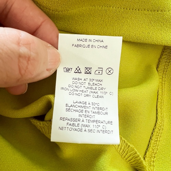 Deluc Green/Lime Cowl Neck Size M - Picture 8 of 8